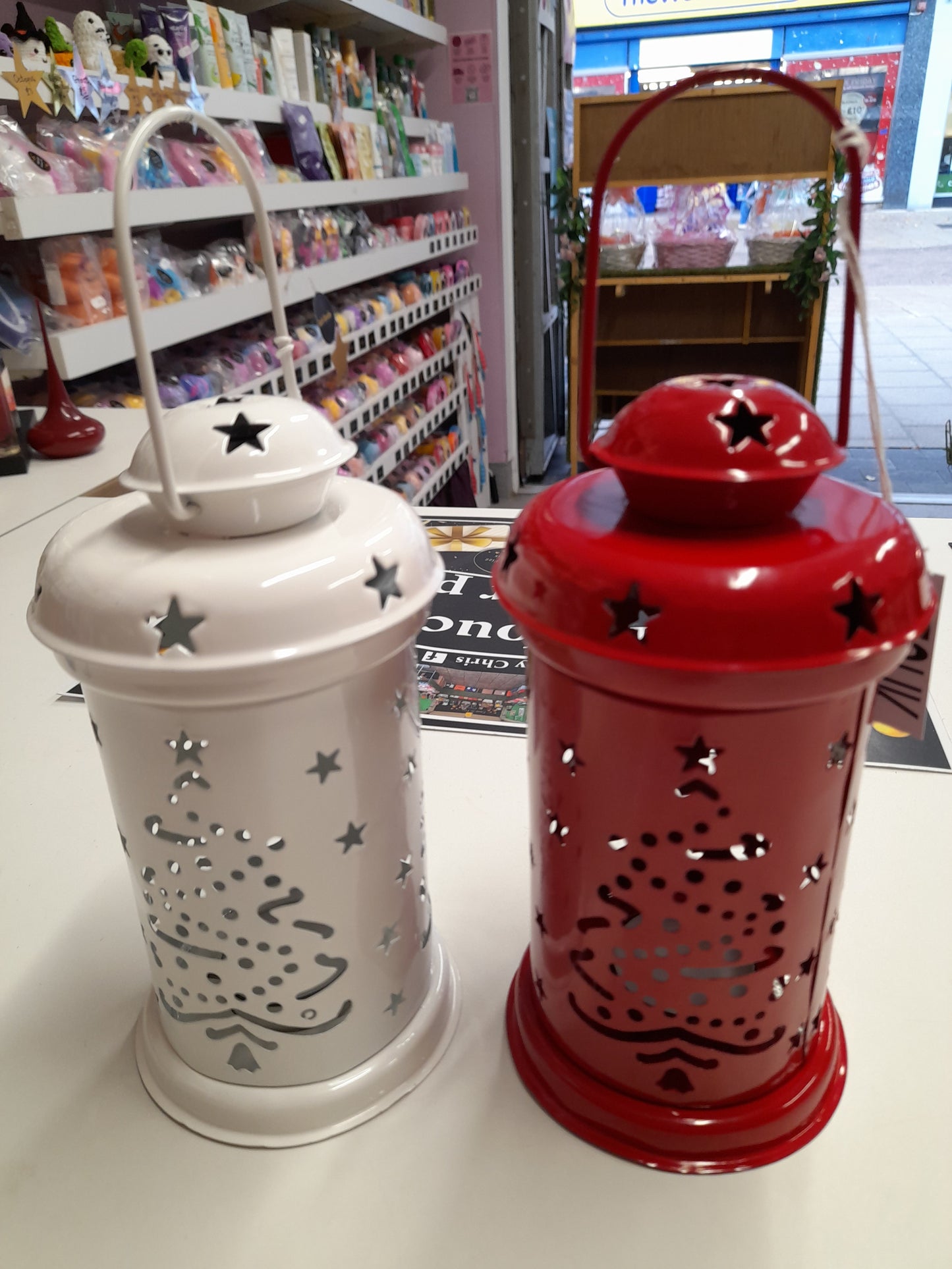 White Christmas Lantern